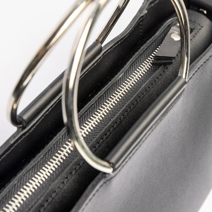 Genuine Leather Crossbody Bag with Adjustable Strap