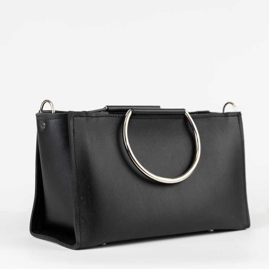 Genuine Leather Crossbody Bag with Adjustable Strap