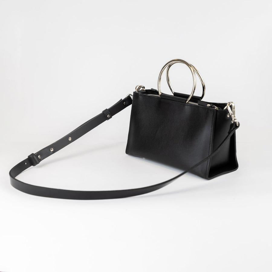 Genuine Leather Crossbody Bag with Adjustable Strap