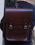 Handmade Leather City Backpack - Executive - British Racing Green