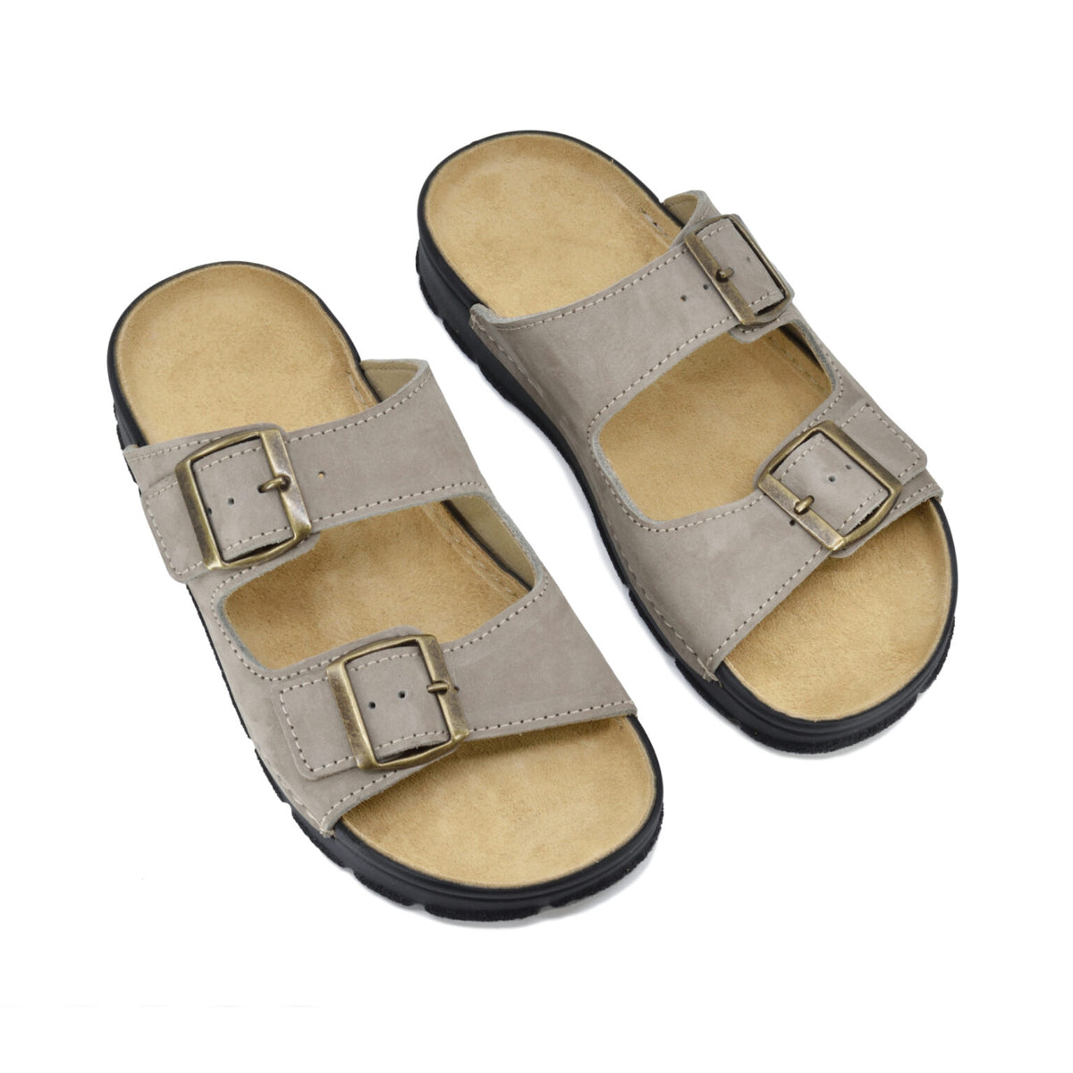 Meeliku Leather Sandals - Grey