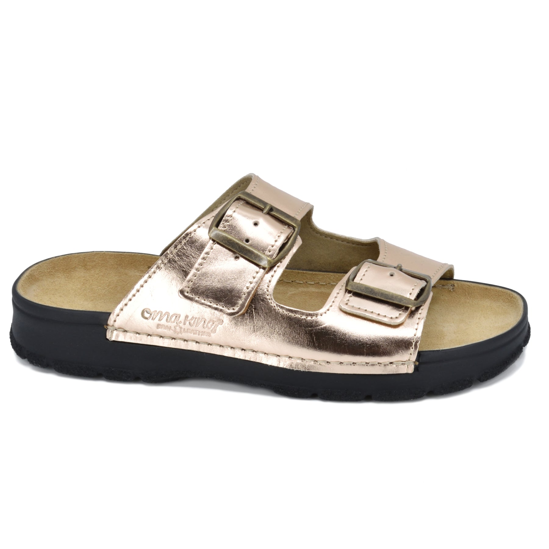 Meeliku Rose Gold Slides – Elegant, Durable &amp; Handcrafted by Omaking at brixbailey.com
