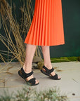 Liiva Women's Leather Sandals - Black