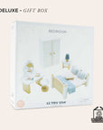Wooden Dolls House Bedroom Set