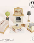 Wooden Dolls House Living Room