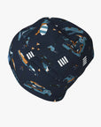 Kids Merino Hat Beanie for Autumn and Spring with Vehicles Print