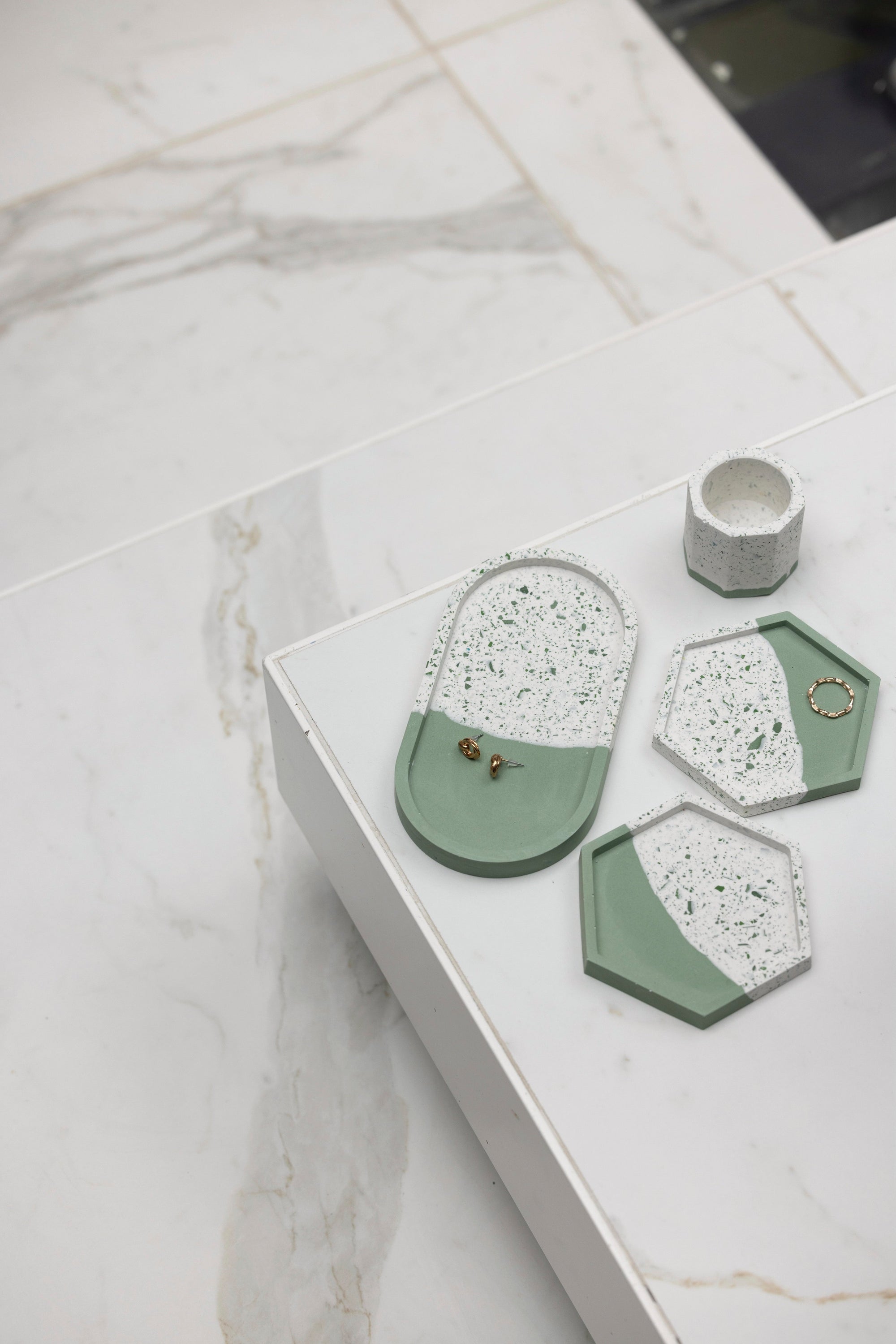 4 Piece Set - Sage Split