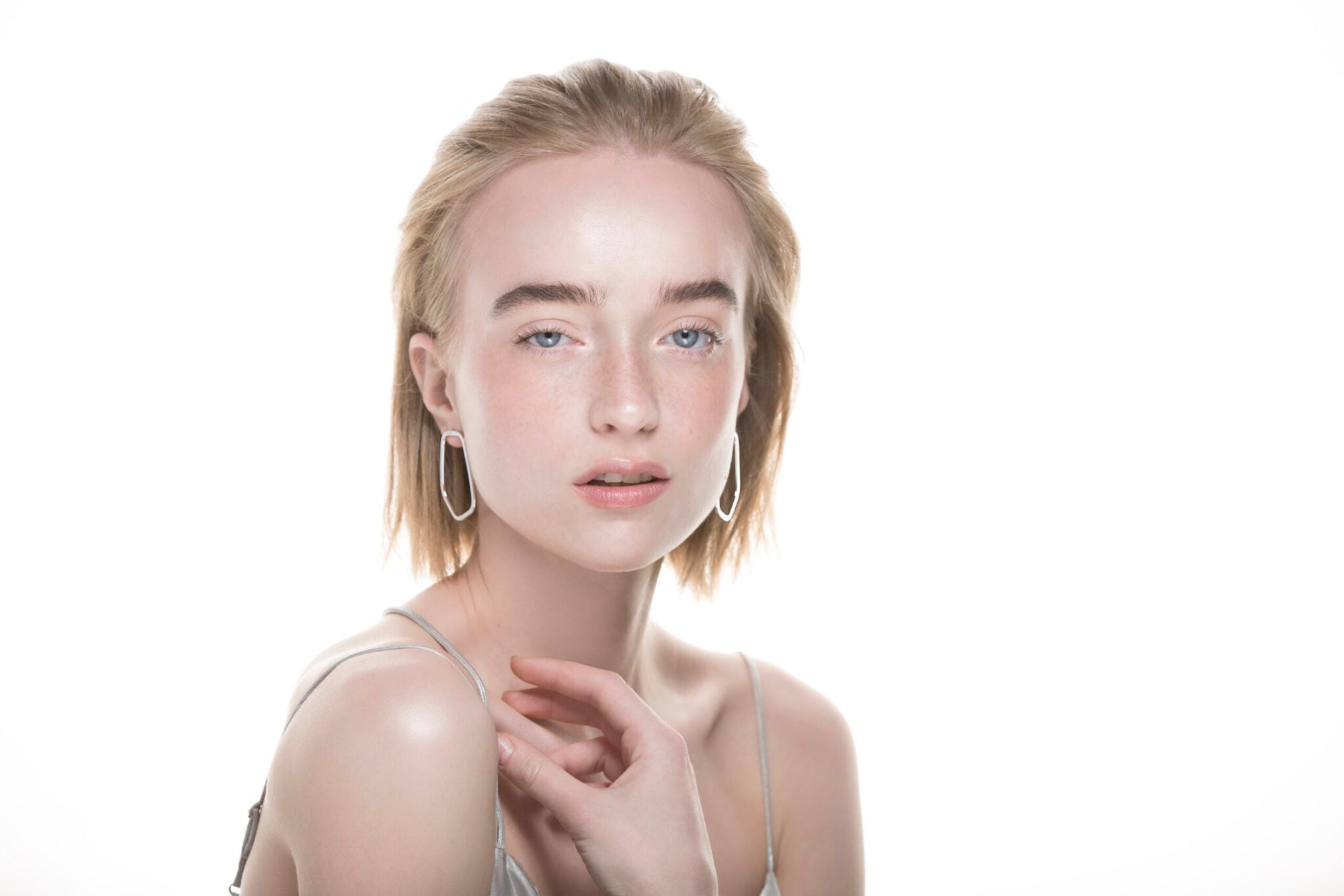 Silver Drop Earrings in Three Sizes