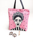 Pink Reusable Tote Handbag Margo