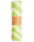 Mersin Chevron Towel / Blanket  - Green-1