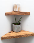 CORNER SHELVES SET OF 2
