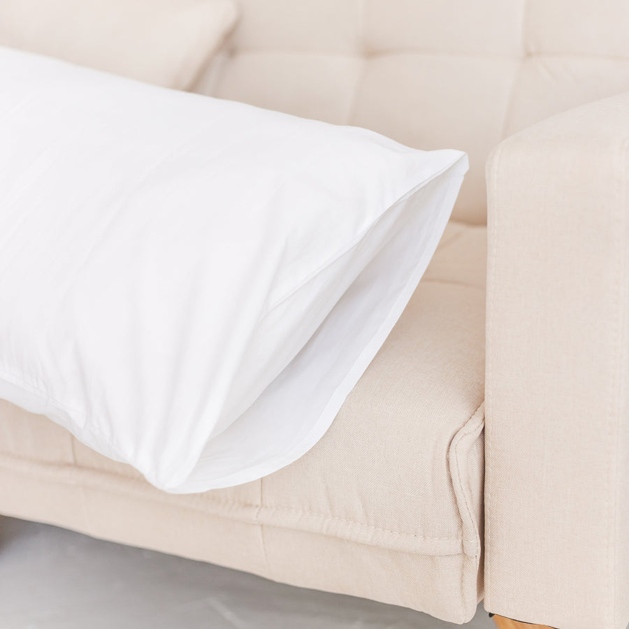 Settle into the Cozy Comfort of MINICAMP Organic Pregnancy Pillow - GOTS-Certified & Hypoallergenic by Minicamp at brixbailey.com