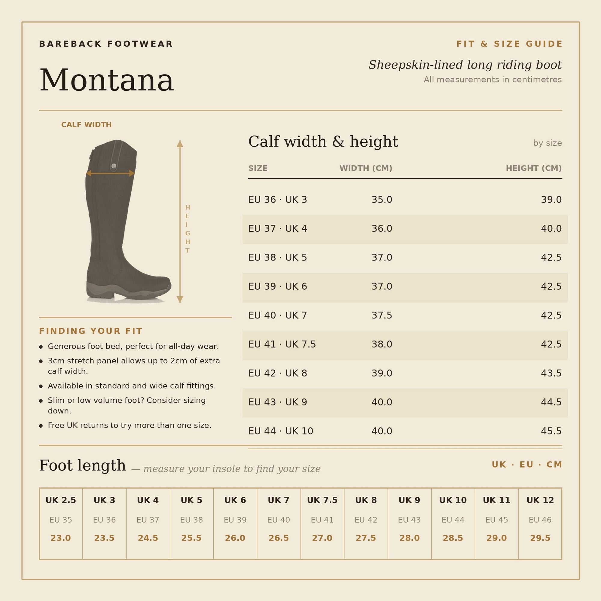 Montana Long Riding Boots - Brown
