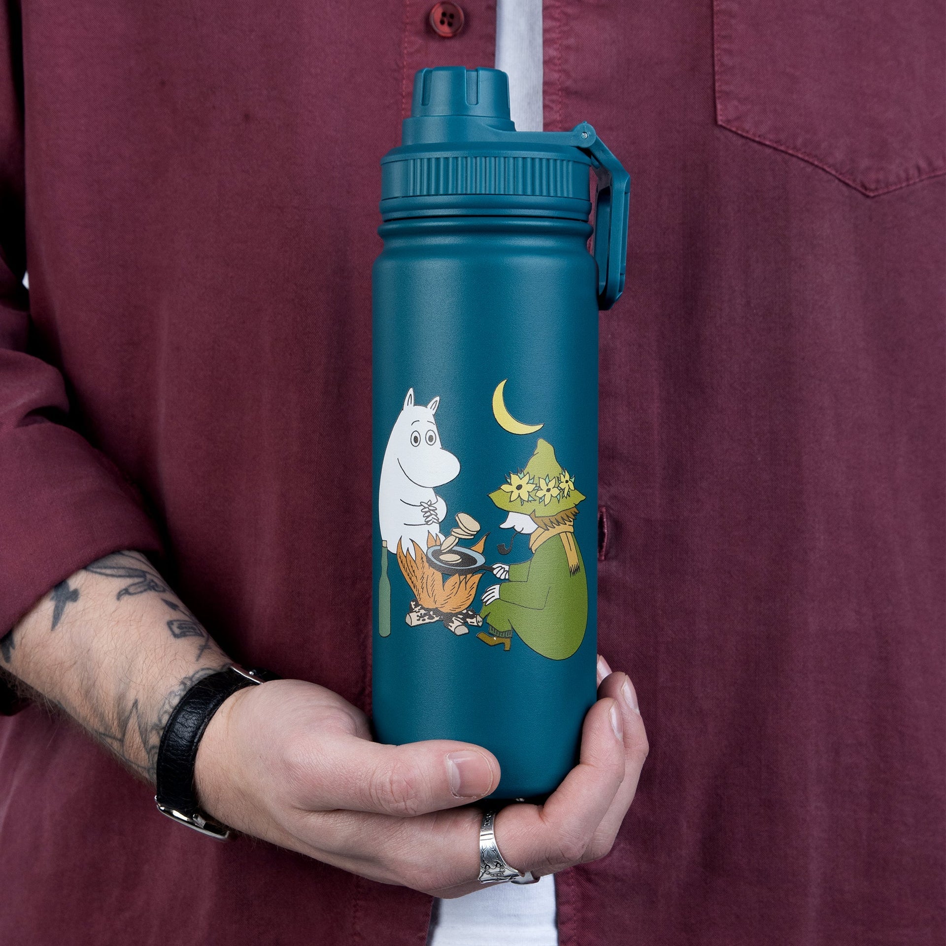 Moomin Thermal Bottle by Nordicbuddies – 550 ml, Hot & Cold Retention by Moomin by NordicBuddies at www.brixbailey.com