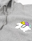 Grey Moomintroll Hoodie for Wonderfully Cozy Days