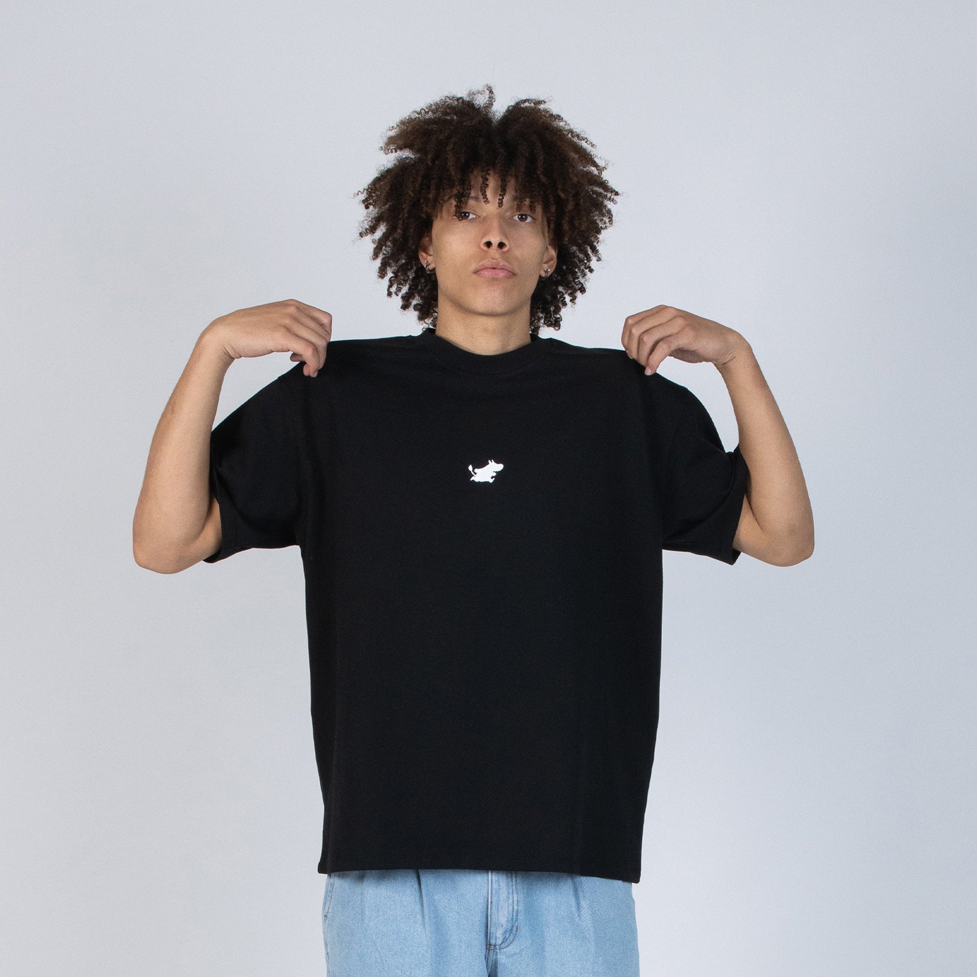 Black Heavy Cotton Short Sleeve T Shirt