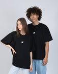 Black Heavy Cotton Short Sleeve T Shirt