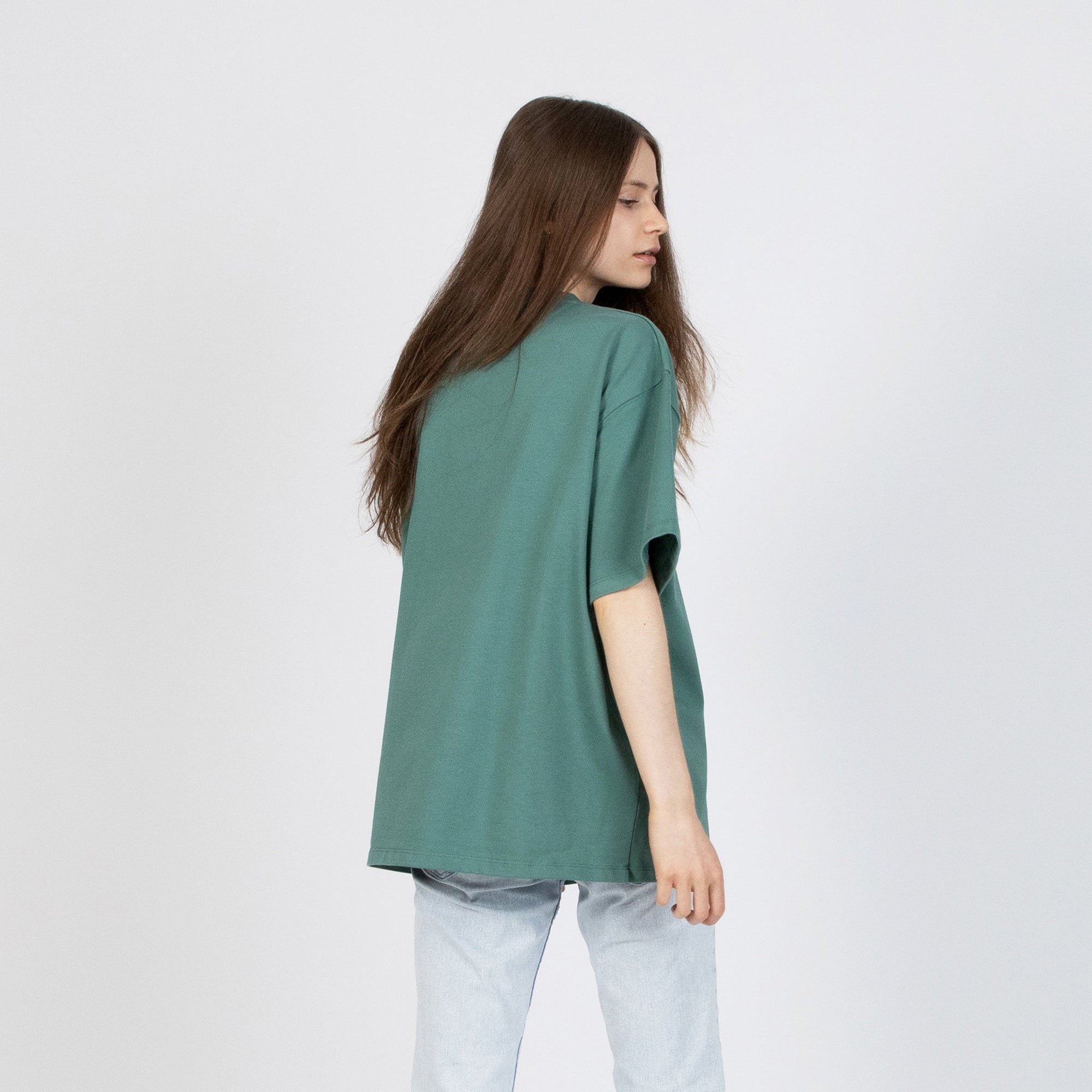 Classic Heavy Cotton Green T Shirt