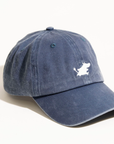Blue Denim Cap with Moomintroll Embroidery