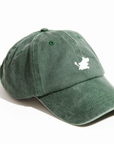 Washed Green Denim Cap for Adults
