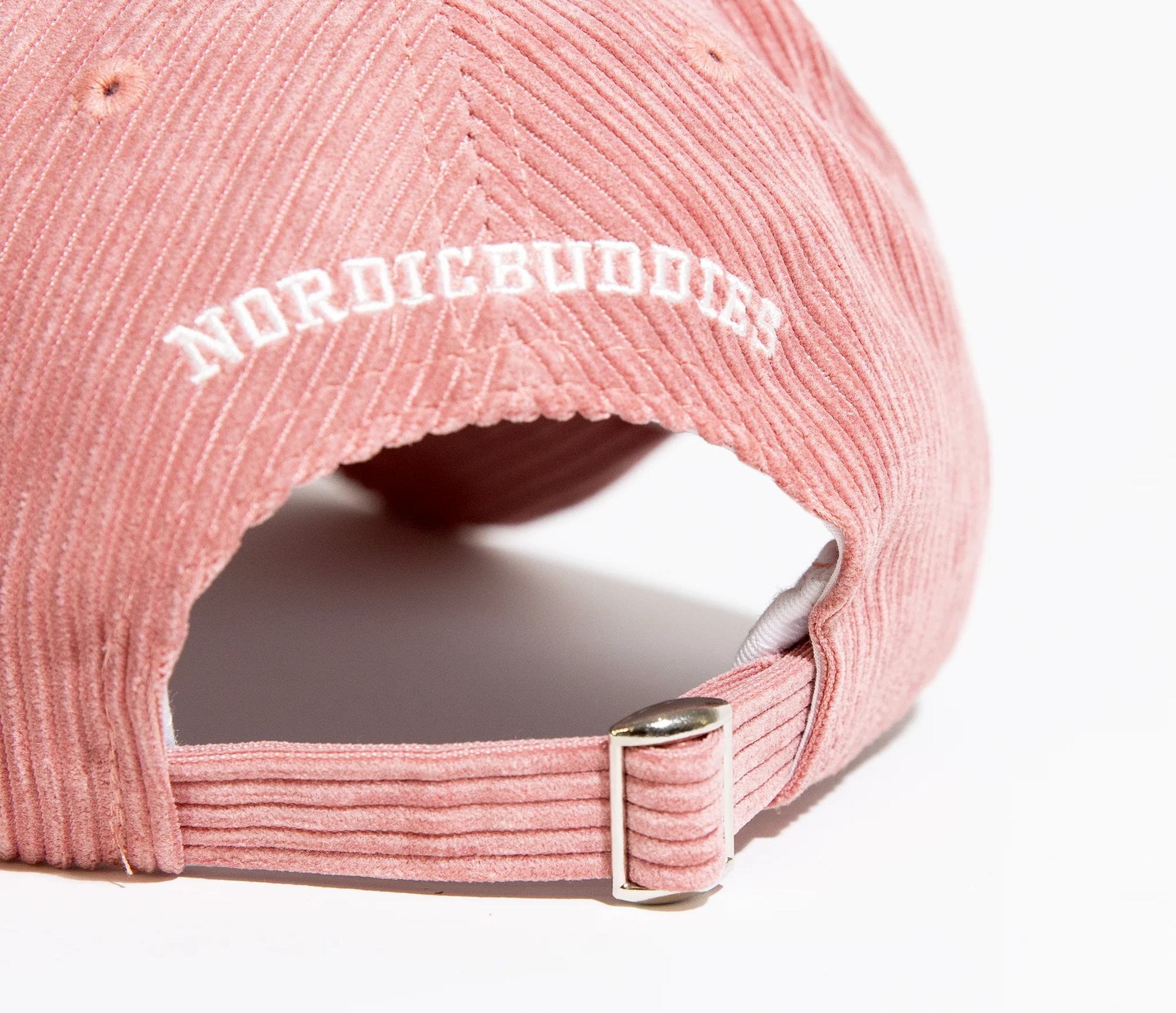 Pink Corduroy Cap with Embroidered Moomintroll