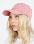 Pink Corduroy Cap with Embroidered Moomintroll