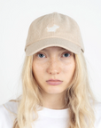 Corduroy Adult Cap Sand with Moomintroll Embroidery