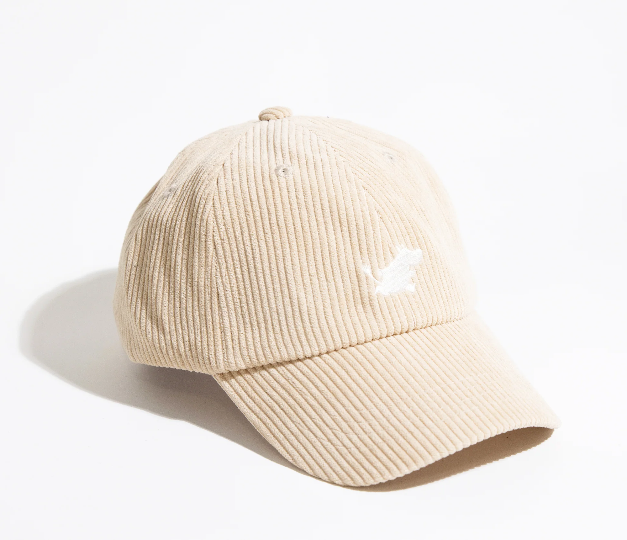 Corduroy Adult Cap Sand with Moomintroll Embroidery
