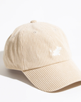 Corduroy Adult Cap Sand with Moomintroll Embroidery