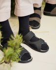 Professional Heel-Cushioned Sandals - Black