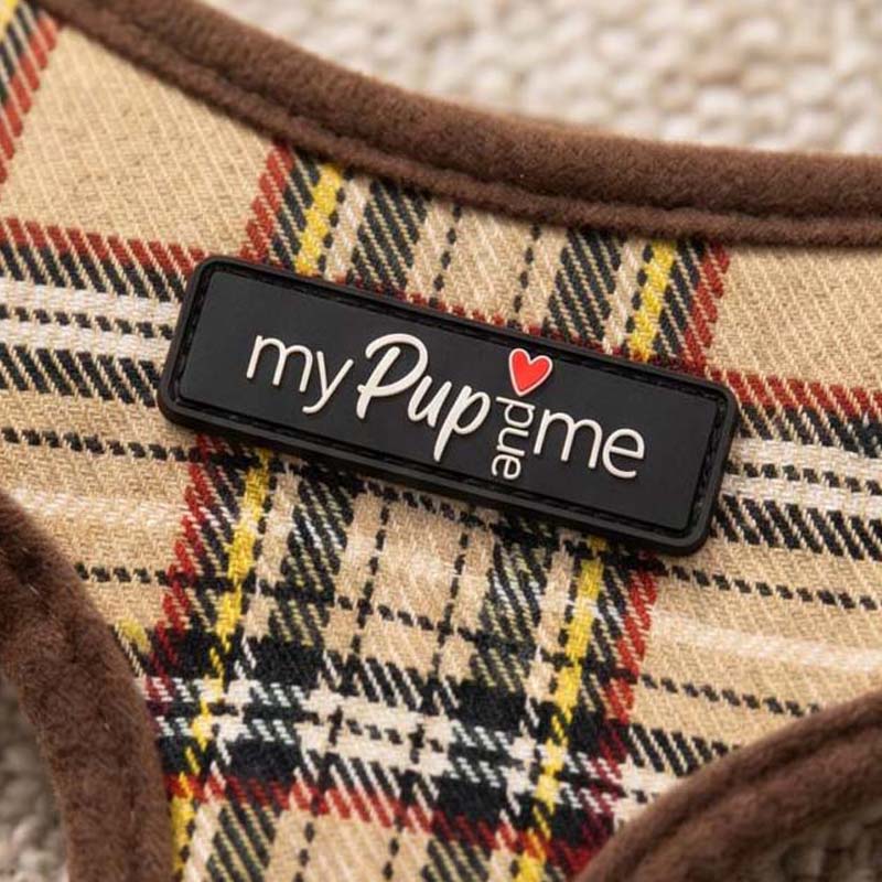 Luxury Brown Tartan Harness by My Pup and Me