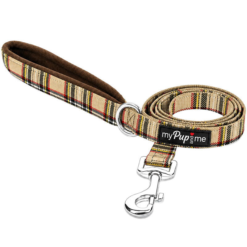 Luxury Brown Tartan Lead by My Pup and Me