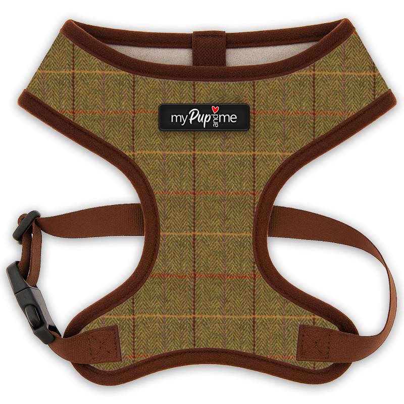 Luxury Tweed Harness by My Pup and Me