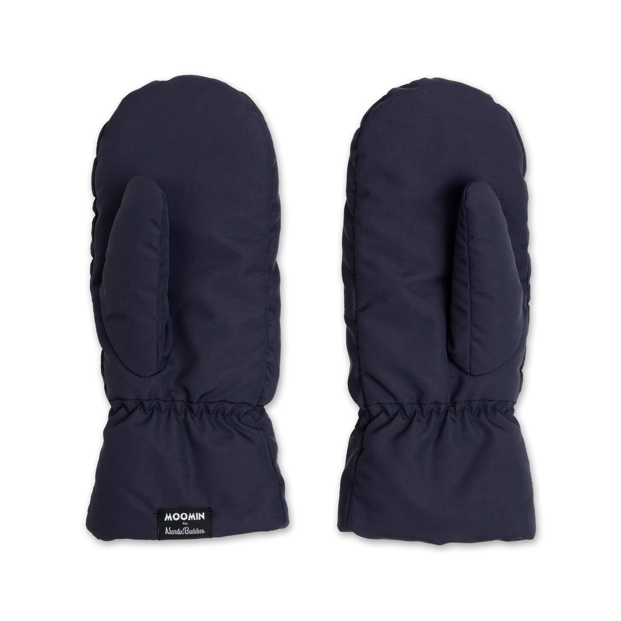 Navy Puffer Mittens for Adults