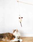 Natural Sheepskin Cat Toy: Mouse