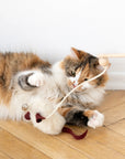 Natural Sheepskin Cat Toy: Mouse