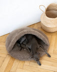 Natural Wool Pet Cave - Beige