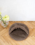 Natural Wool Pet Cave - Beige