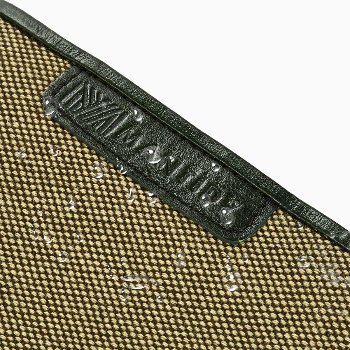 Herringbone Toiletry Wash Roll, Racing Green