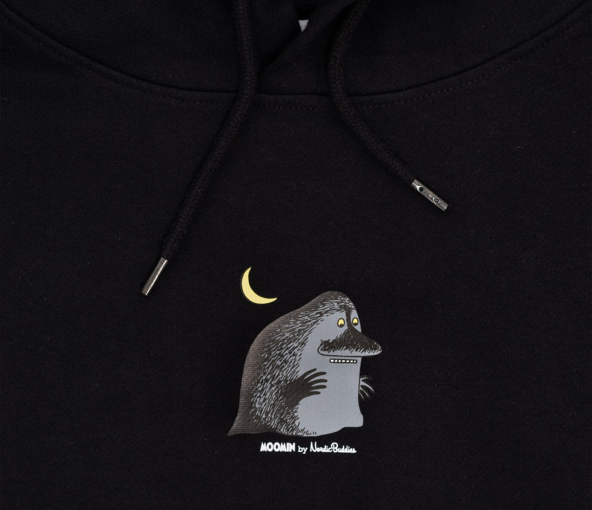 Organic Cotton Hoodie in Groke Black