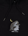 Organic Cotton Hoodie in Groke Black