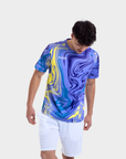 Aixo Chrome Mens Top Lilac