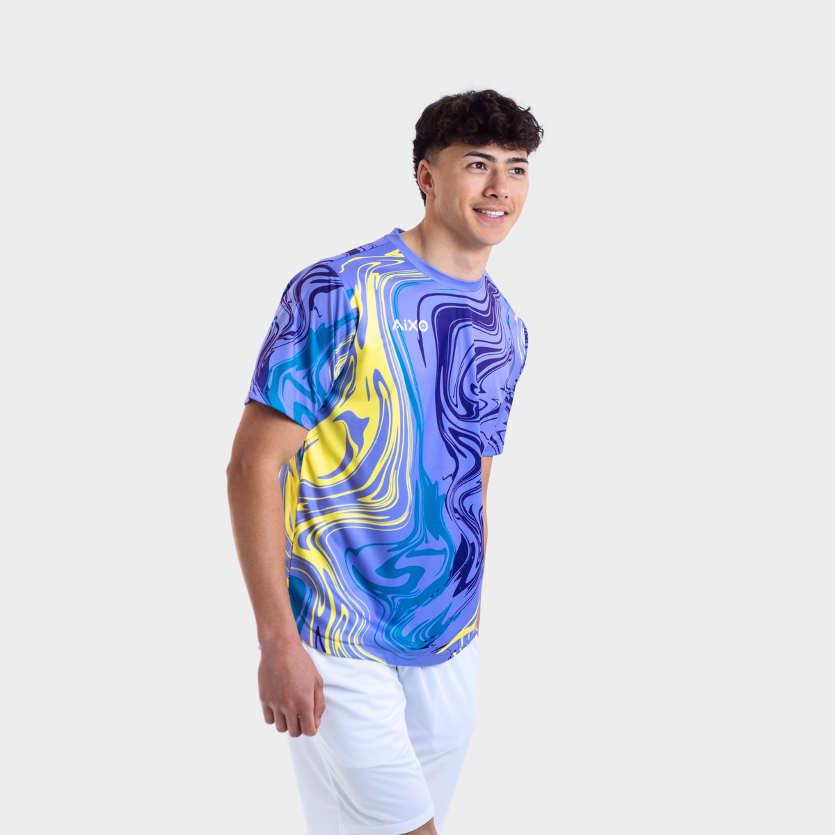 Aixo Chrome Mens Top Lilac