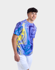 Aixo Chrome Mens Top Lilac