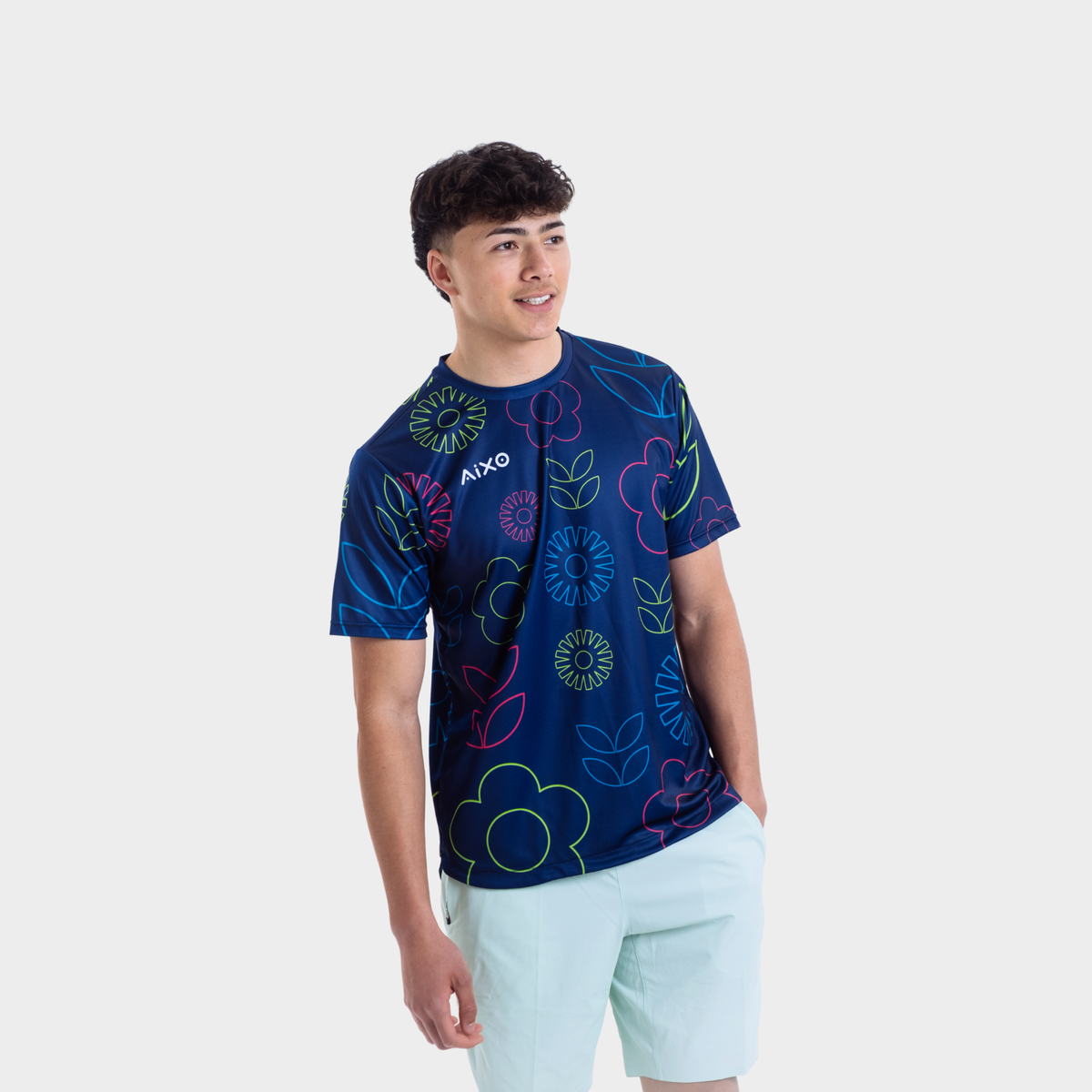 Aixo Spring Mens Top Navy