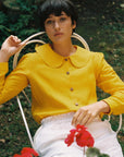 Claudine Linen Blouse  - Marigold