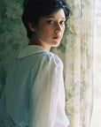 Claudine Linen Blouse  - White