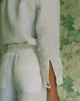 Maya Linen Trousers - White