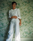Maya Linen Trousers - White