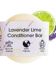 Lavender & Lime Solid Conditioner Bar | Natural Hair Conditioner for All Hair Types | Vegan, Plastic-Free Hair Care